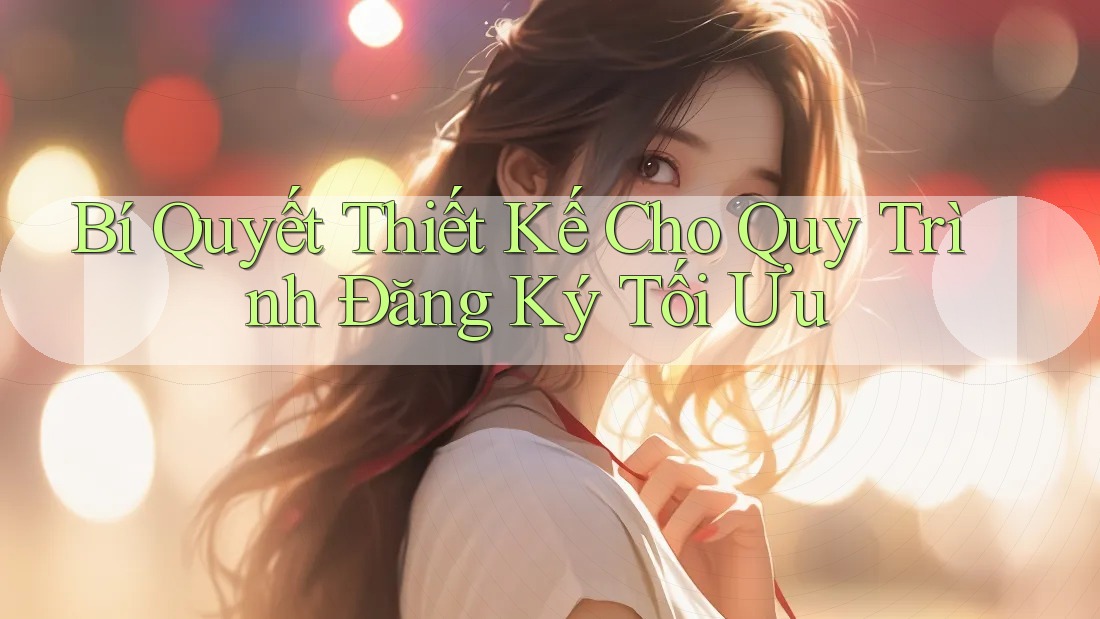 Bí Quyết Thiết Kế Cho Quy Trình Đăng Ký Tối Ưu Bí Quyết Thiết Kế Cho Quy Trình Đăng Ký Tối Ưu