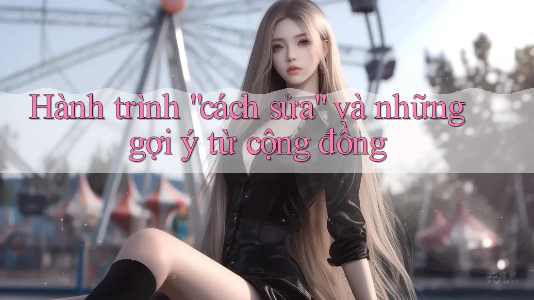 Hành trình “cách sửa” và những gợi ý từ cộng đồng
