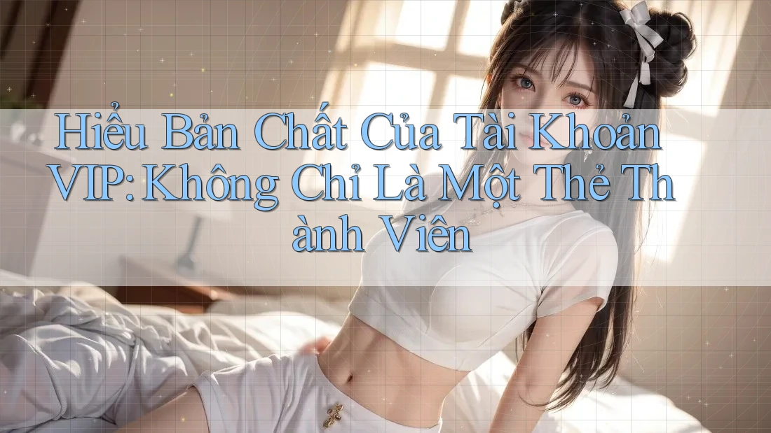 Hiểu Bản Chất Của Tài Khoản VIP: Không Chỉ Là Một Thẻ Thành Viên Hiểu Bản Chất Của Tài Khoản VIP: Không Chỉ Là Một Thẻ Thành Viên