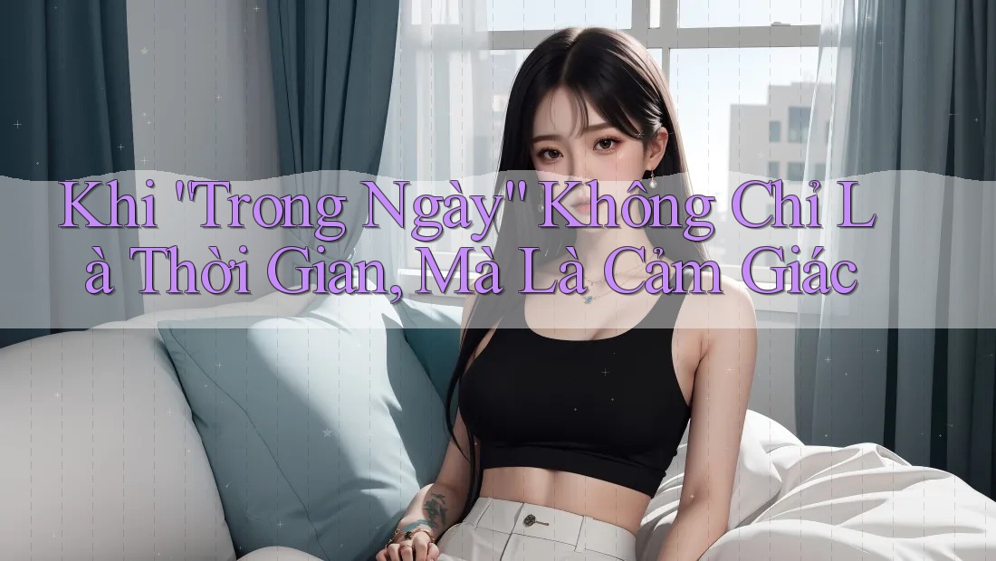 Khi “Trong Ngày” Không Chỉ Là Thời Gian, Mà Là Cảm Giác Khi “Trong Ngày” Không Chỉ Là Thời Gian, Mà Là Cảm Giác