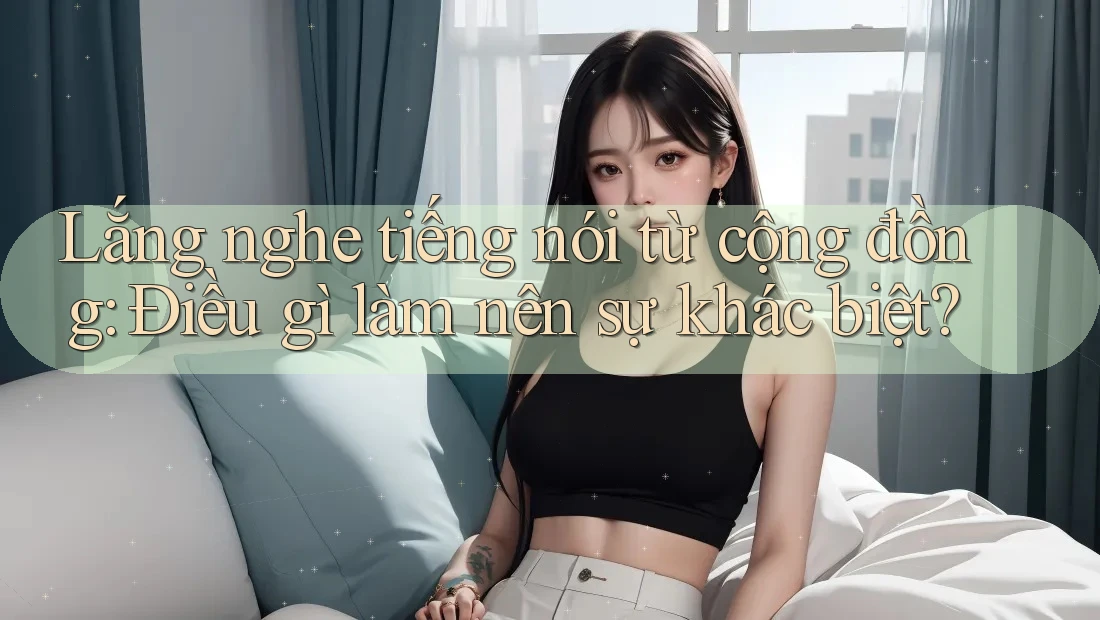 Lắng nghe tiếng nói từ cộng đồng: Điều gì làm nên sự khác biệt? Lắng nghe tiếng nói từ cộng đồng: Điều gì làm nên sự khác biệt?