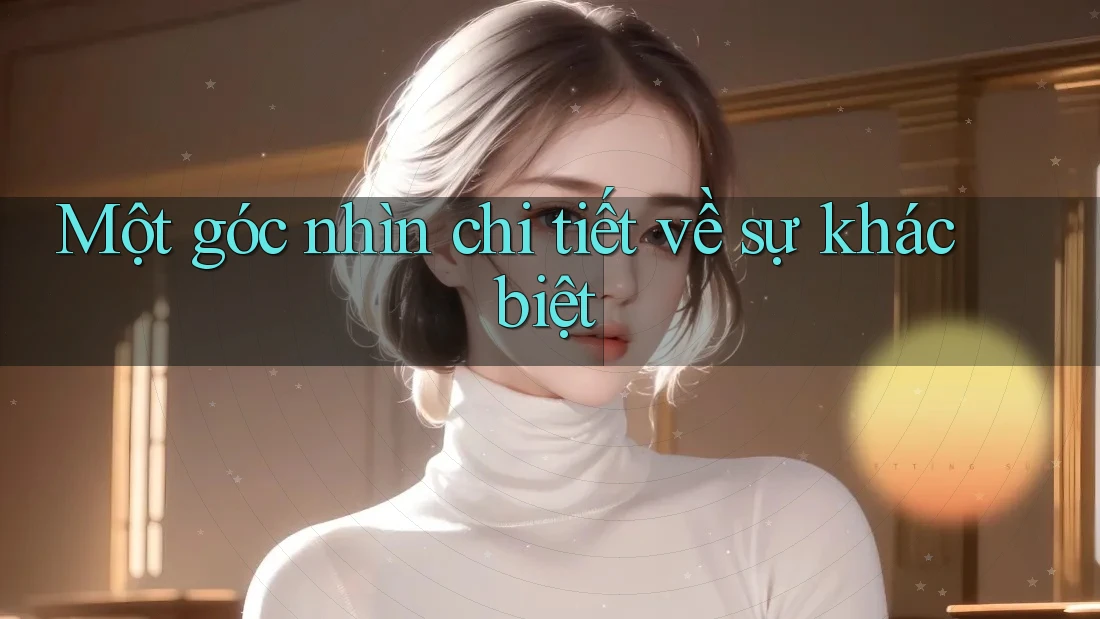 Một góc nhìn chi tiết về sự khác biệt Một góc nhìn chi tiết về sự khác biệt