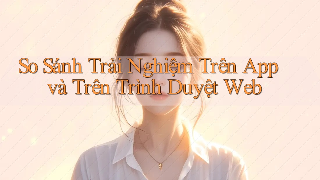 So sánh trải nghiệm trên App và trên Trình duyệt Web So sánh trải nghiệm trên App và trên Trình duyệt Web