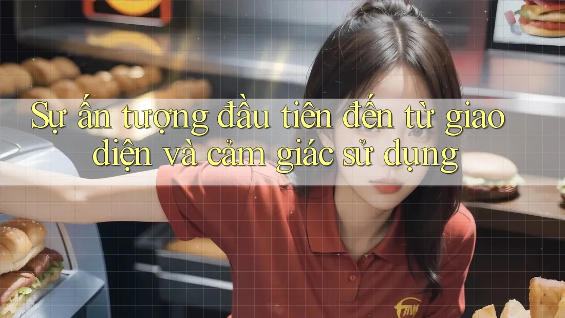 Sự ấn tượng đầu tiên đến từ giao diện và cảm giác sử dụng Sự ấn tượng đầu tiên đến từ giao diện và cảm giác sử dụng