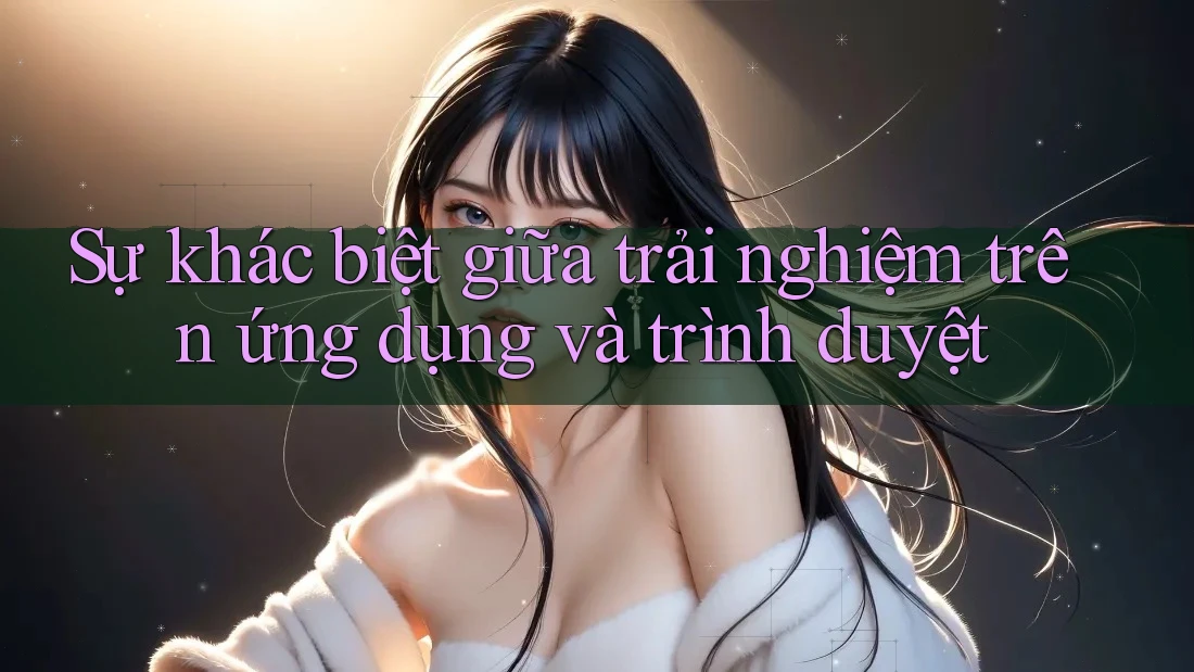 Sự khác biệt giữa trải nghiệm trên ứng dụng và trình duyệt