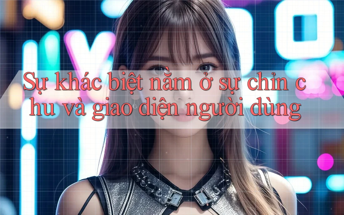 Sự khác biệt nằm ở sự chỉn chu và giao diện người dùng