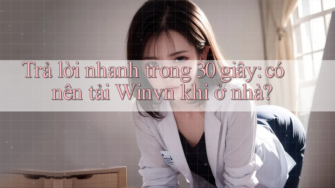 Trả lời nhanh trong 30 giây: có nên tải Winvn khi ở nhà? Trả lời nhanh trong 30 giây: có nên tải Winvn khi ở nhà?