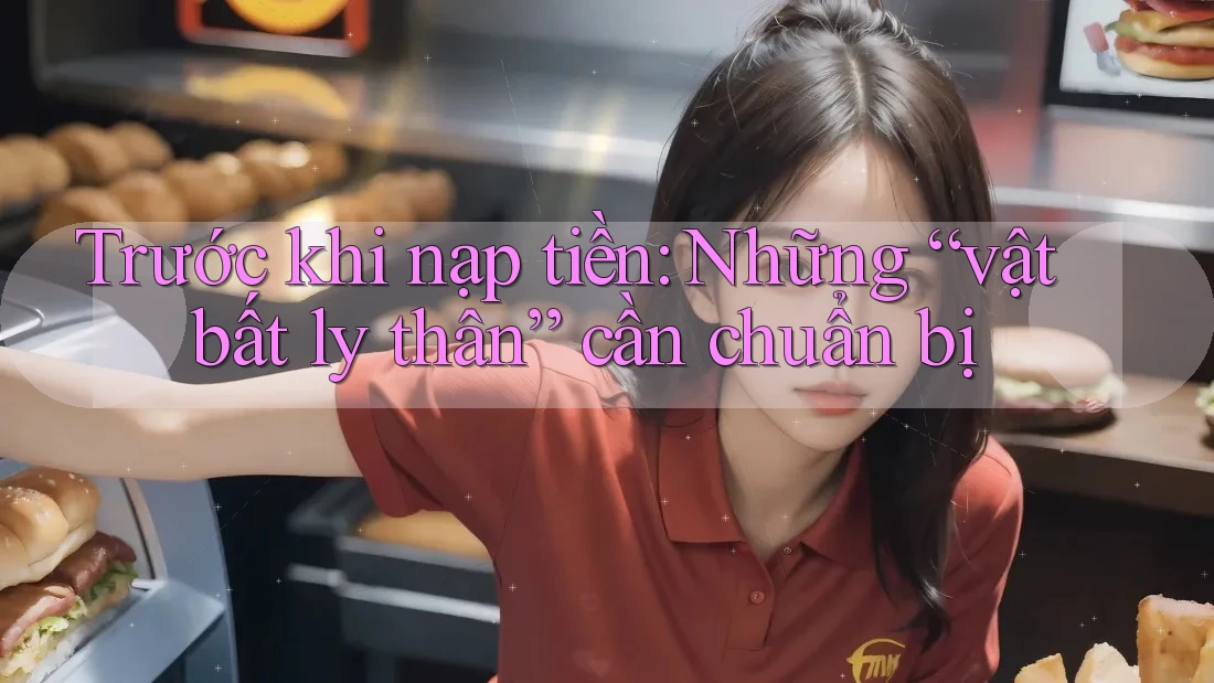 Trước khi nạp tiền: Những “vật bất ly thân” cần chuẩn bị Trước khi nạp tiền: Những “vật bất ly thân” cần chuẩn bị