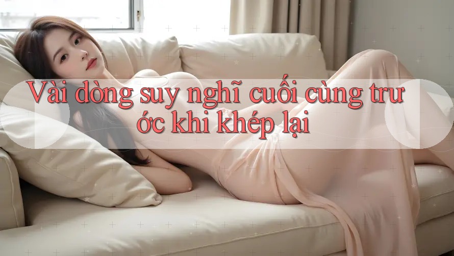 Vài dòng suy nghĩ cuối cùng trước khi khép lại Vài dòng suy nghĩ cuối cùng trước khi khép lại