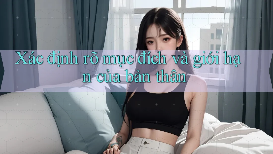 Xác định rõ mục đích và giới hạn của bản thân Xác định rõ mục đích và giới hạn của bản thân